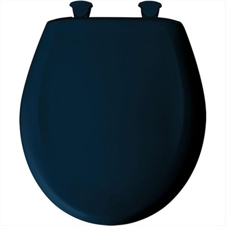 CHURCH SEAT Church Seat 200SLOWT 244 Slow Close STA-TITE Round Closed Front Toilet Seat in Navy 200SLOWT244